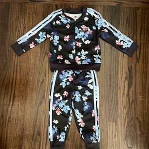 Toddler girl 2T Adidas floral track suit